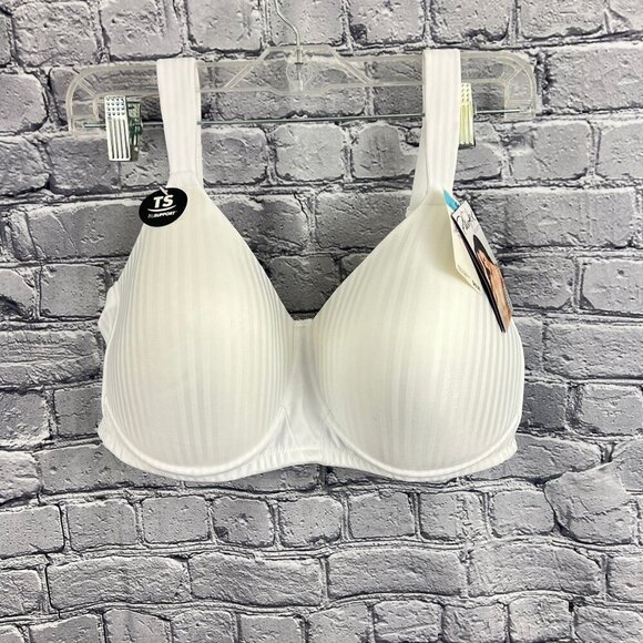 Playtex Secrets Bra  Perfectly Smooth  Size 44C White Wire Free  4707  NWT - Picture 1 of 8